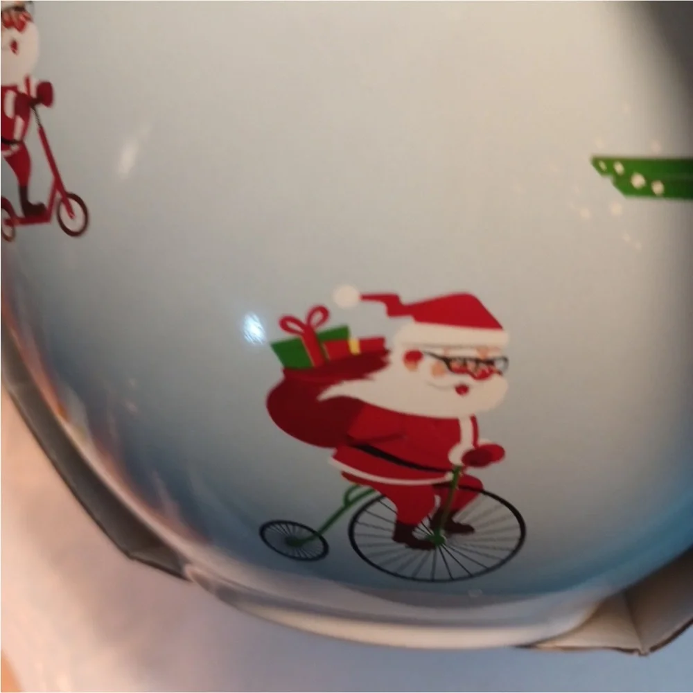 Festive Santa Mixing Bowl Set with Utensils - Picture 7 of 7